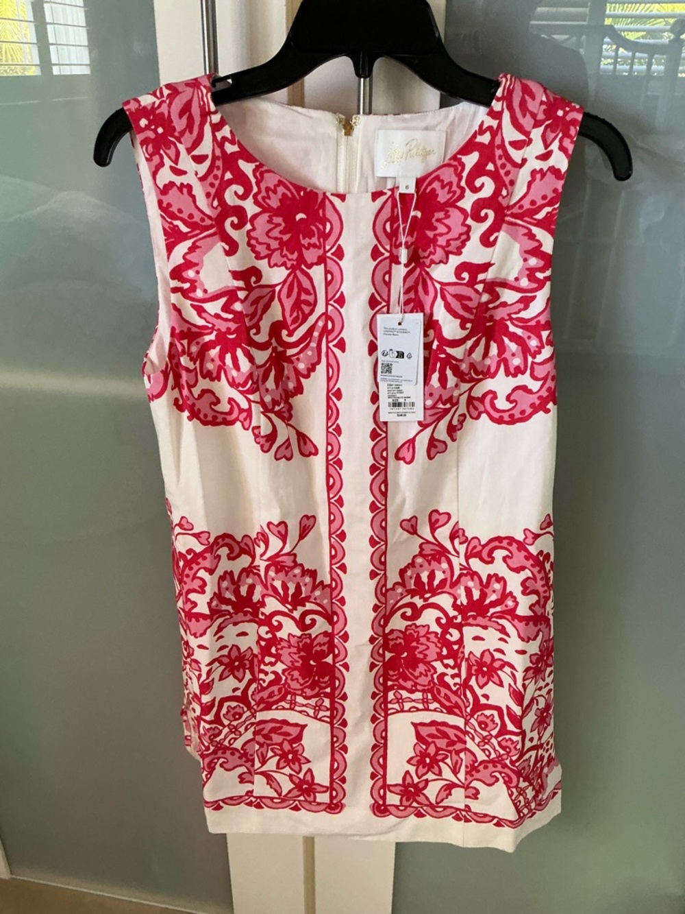 Lilly Pulitzer Sadie Spicy Socialite Round Neck  Shift Romper Size 6 NWT